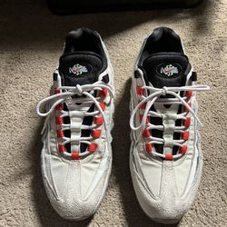 Nike Air Max 95 SE - Double Swoosh Light Bone Habanero Red