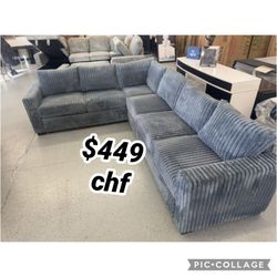 Black Friday Sale Corduroy Living Room Sectional Sofa  