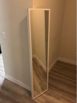 White Hanging Wall Mirror - IKEA Stave
