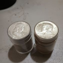 Two Rolls Of 90% Silver