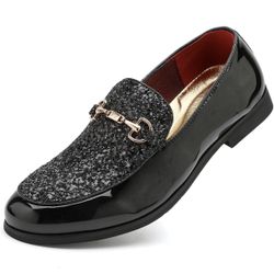 Men’s Shiny loafers with sequins