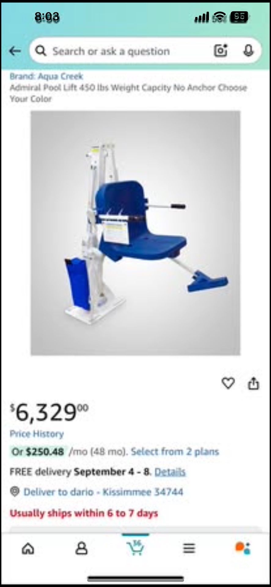 Aqua Creek ADA Pool/Spa Lift Chairs