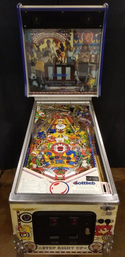 Restored Hot Shots Pinball Machine (Gottlieb) 1989