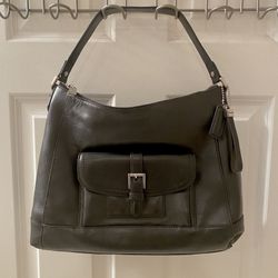 COACH LEATHER SHOULDER BAG
