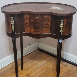 Antique wood console Side Table