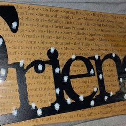 Metal Wall Word Signs