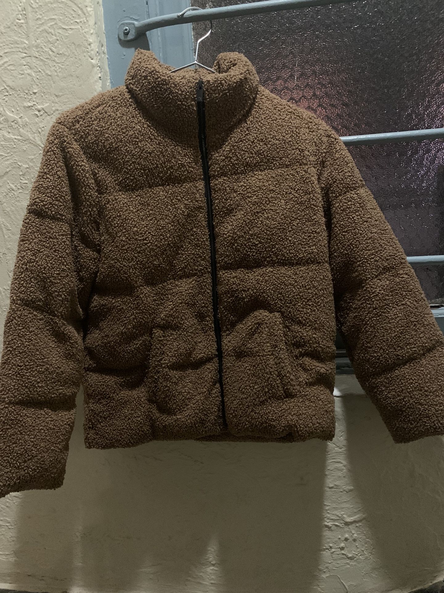 Sherpa Jacket Brown And White