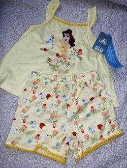 Belle -Beauty And The Beast Pajama Girls  Size 4