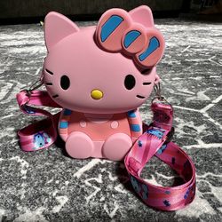 NEW/// PINK// HELLO KITTY - Youth Crossbody Bag/girls Mini coin Purse shoulder bag