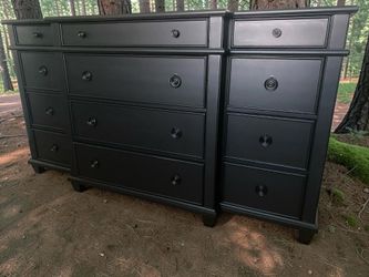 Dressers Chests & Nightstands Solid Wood Black Satin Collection Several Available New