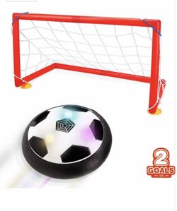 Gloween Kids Toys, Hover Ball Set with 2 Goals, Children Toys Hover Soccer Ball for Boys/Girls Age of 2,3,4,5,6,7,8-18 Years Old, Amazing Sports Ball