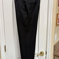 George Men’s Black Zipper/Button Close Pants Sz 30 X 27 