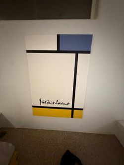 Yves Saint Laurent Mondrian Canvas Wall Art