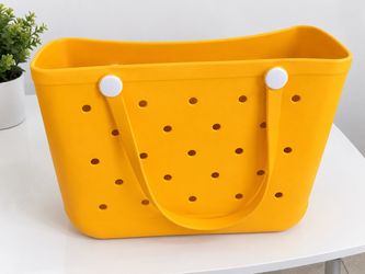 Yellow  Beach Bag  waterproof with Holes
