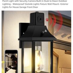 Kichele Porch Light With Security Camera