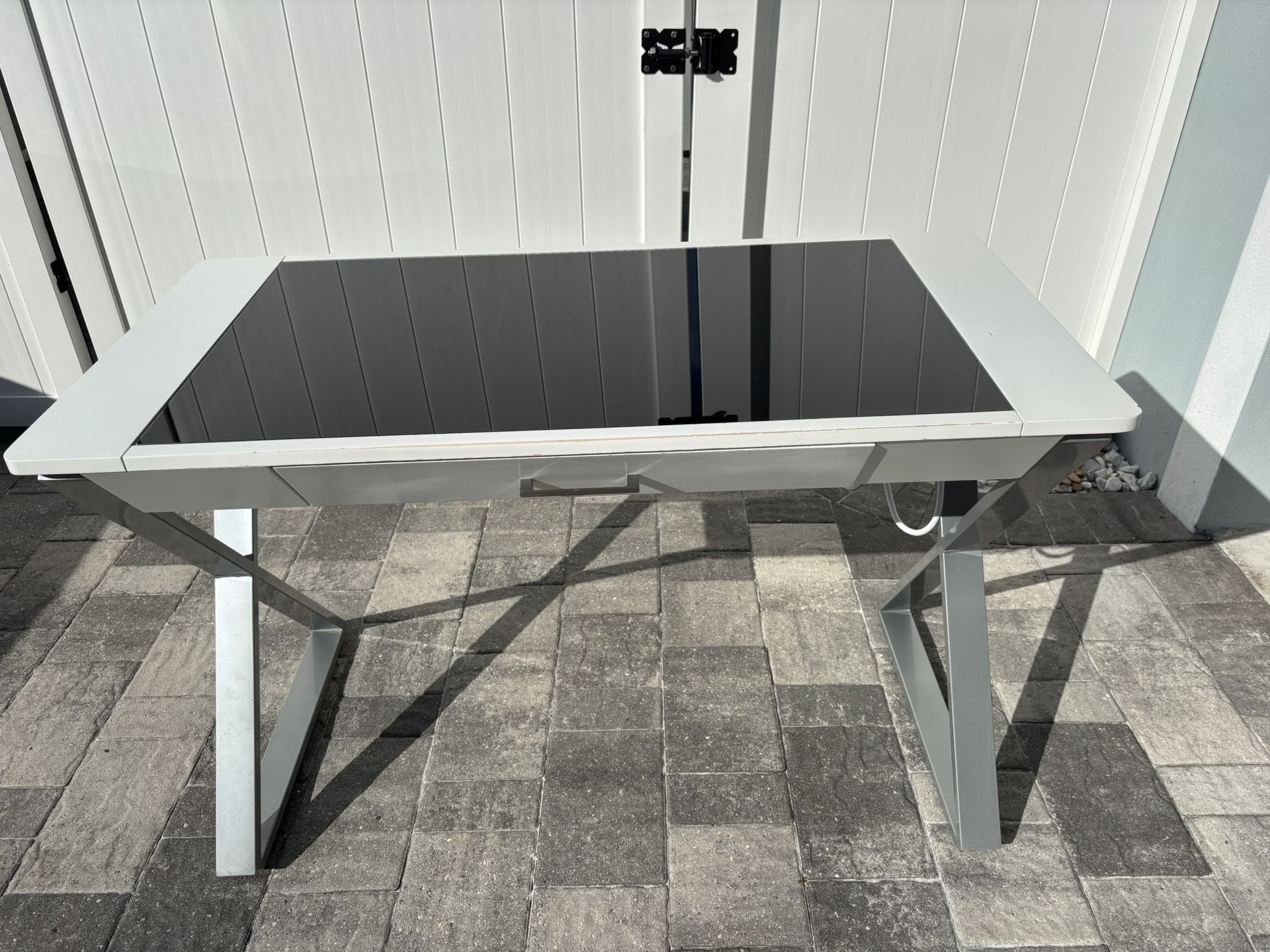 White desk