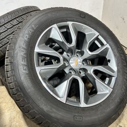 (4) OEM Wheels Rims Chevy 1500 Silverado LTD Suburban Tahoe 23376221 5916 TIRES 98% 275/60/20