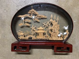 Antique Asian Framed Art
