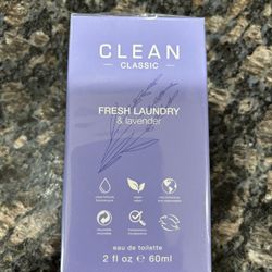 NEW CLEAN CLASSIC FRESH LAUNDRY & LAVENDER EAU DE TOILETTE FULL SIZE SPRAY $15!!