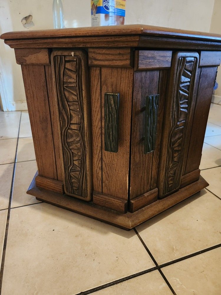 Wood End Table