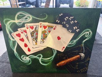 Michael Godard “Royal Flush” Limited Edition Painting