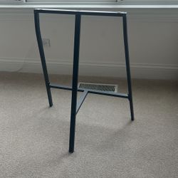 IKEA LERBERG Trestle Gray Table Legs Desk Steel Leg