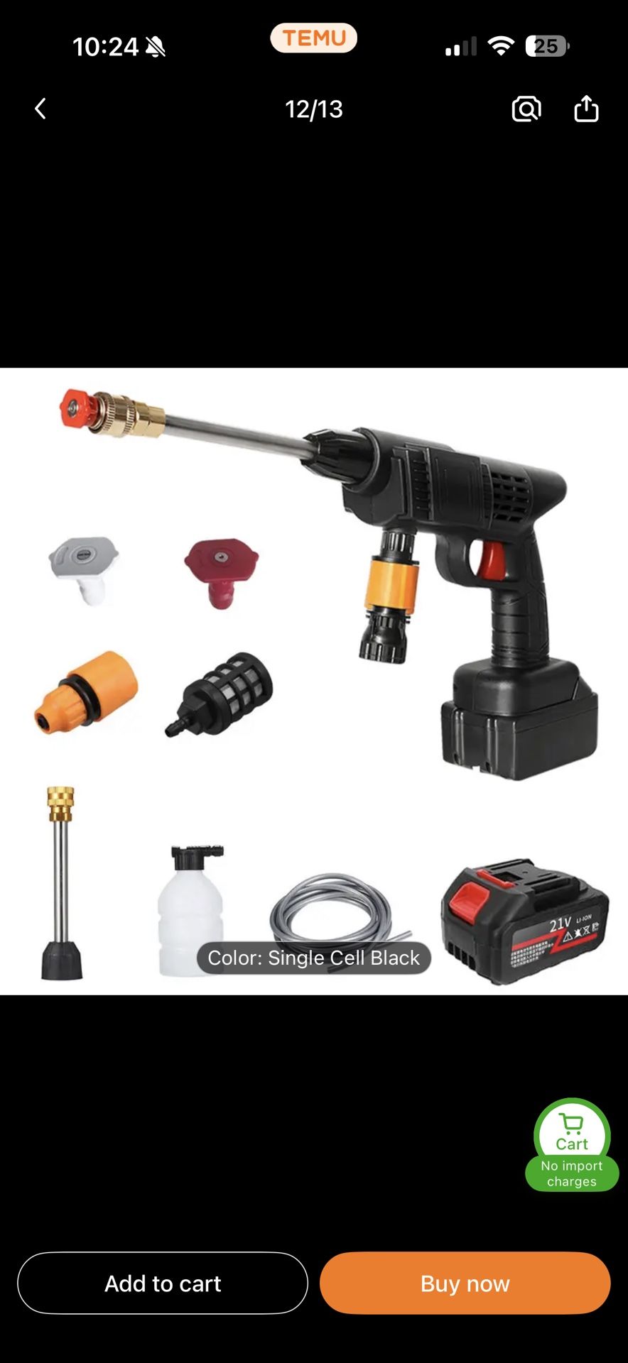 Cordless Pressure Washer