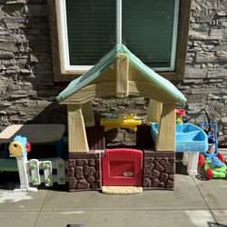 Complete Child’s Outdoor Playhouse and Accessories
