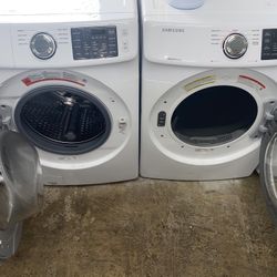 Samsung Set Washer And Dryer Electric Good Condition We Delivery 90 Day Warranty 