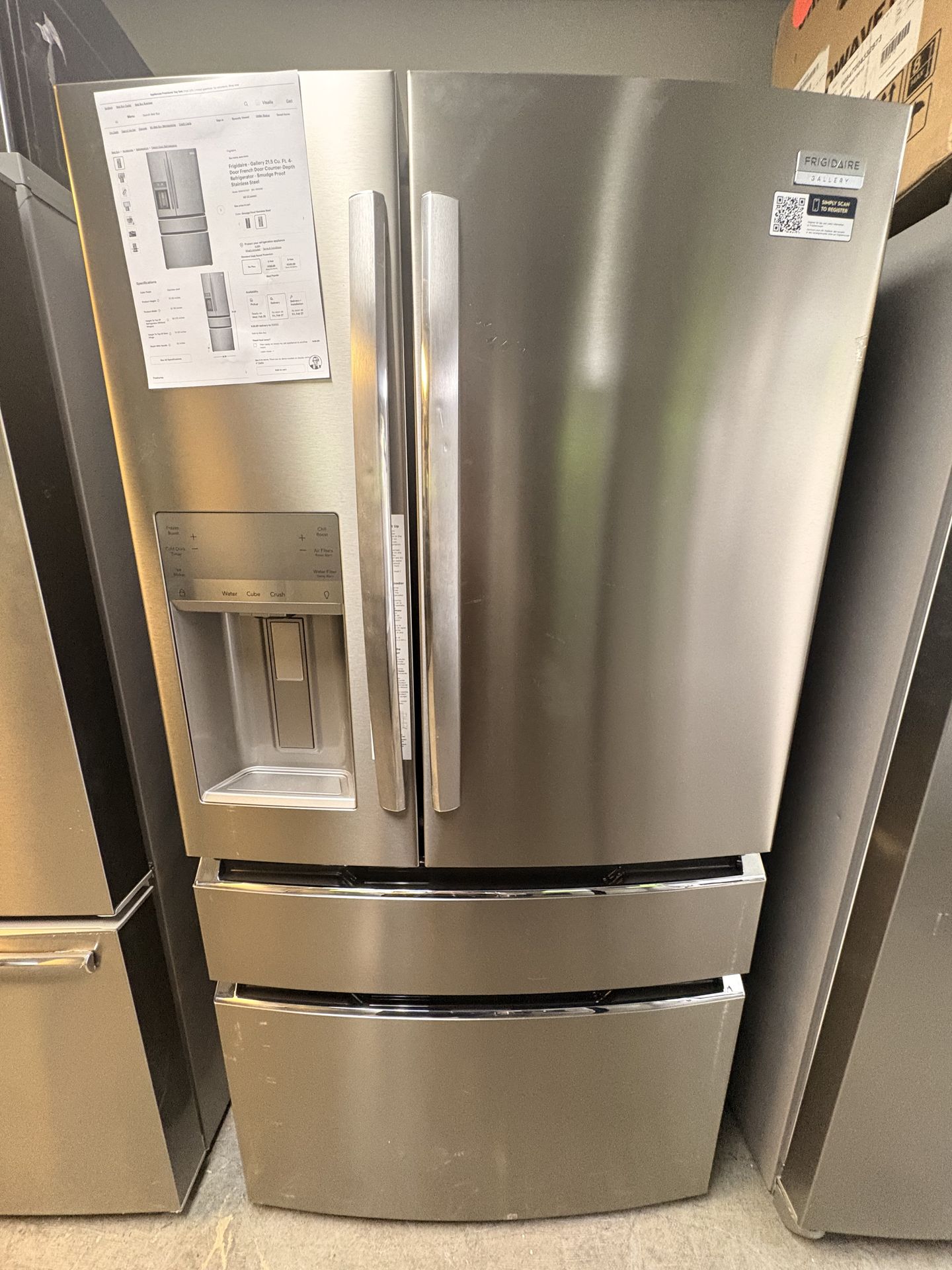 Frigidaire refrigerator middle drawer