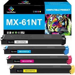 LeciRoba MX-61NT Compatible Toner Cartridges for Sharp MX61NT MX-61NTBA MX-61NTCA MX-61NTMA MX-61NTYA for Sharp MX-2651 MX-3050V MX-3070N MX-3071 MX-3