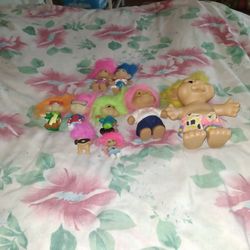 Troll Dolls Very Old $ 9..00 For The Set