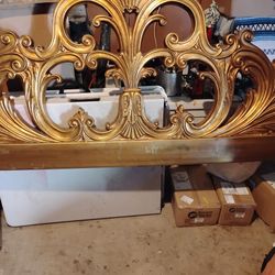 Design Gold Headboard Asking Price 75.00