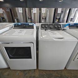 GE top loader washer and dryer