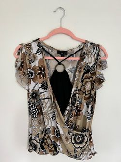 Vintage Silk Pattern 90’s/2000’s Top