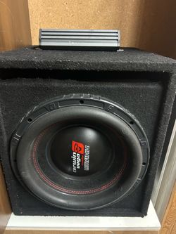 Cerwin Vega 10in sub|||    AUNEX AC1000.1D amp