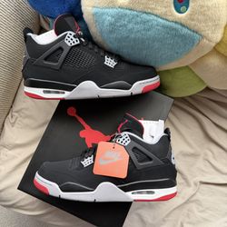 Air Jordan Bred 4 2019 New Size 11