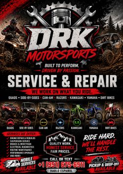 Rzr quad ATV UTV  can-am dirt bike 🧰🧰🔩🔧⚙️⚙️
