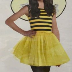 Buzzy Bee Bumble Bee Yellow And Black Costume Child Size Large (12-14)