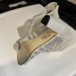 Silver Heeled Booties