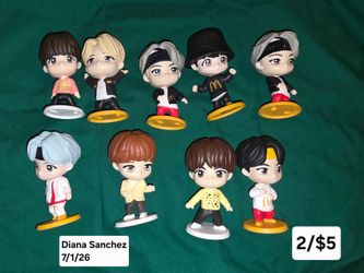 McDonald's TinyTAN BTS 2025 2/$5
#2 Jin, #3 Suga, #5 Jimin
#9 Jin, #10 Suga, #12 Jimin
#13 V, #14 Jung Kook
Shipping Available
Pick up in Harlingen,