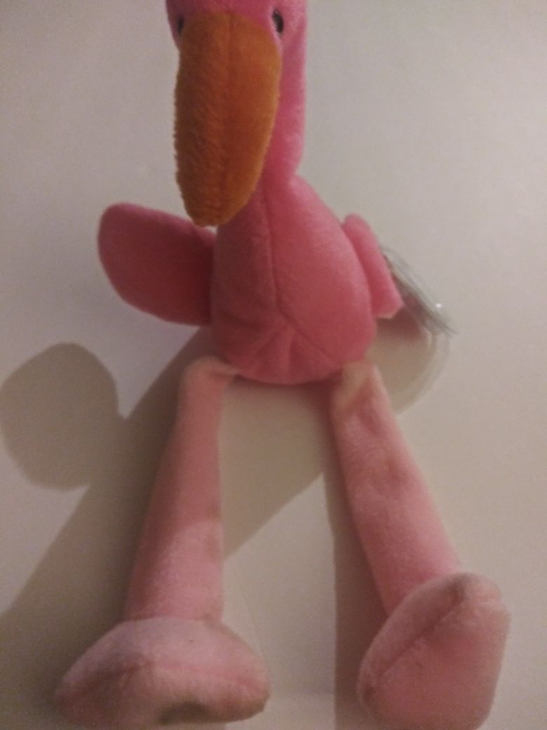 Beanie baby Pinky the flamingo