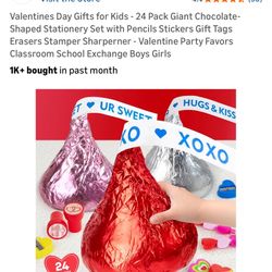 Giant Chocolate-Shaped Stationery Set with Pencils Stickers Gift Tags