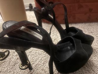 Steve Madden Black Platform Heels – Women’s Size [9] – Good Condition
