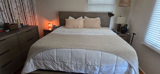 King Bed Frame with storage