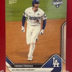 2025 TOPPS NOW Freddie Freeman World Series Champions LA Dodgers #WS-5SP RARe
