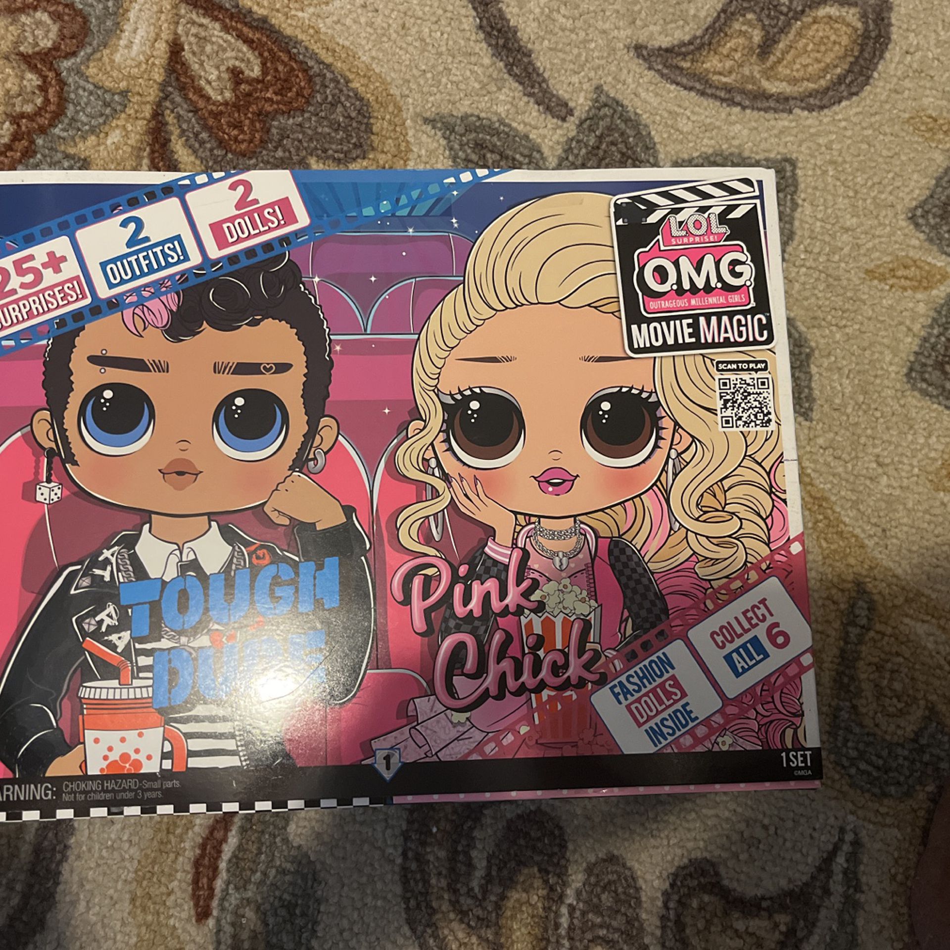 LOL Surprise OMG Movie Magic Fashion Dolls 2-Pack Tough Dude and Pink Chick