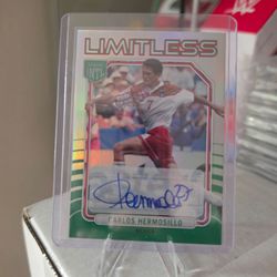 Panini Limitless Carlos Hermosillo Auto Card