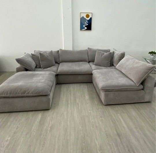 MODULAR MOD BRAND NEW GREY SECTIONAL SAME DAY DELIVERY