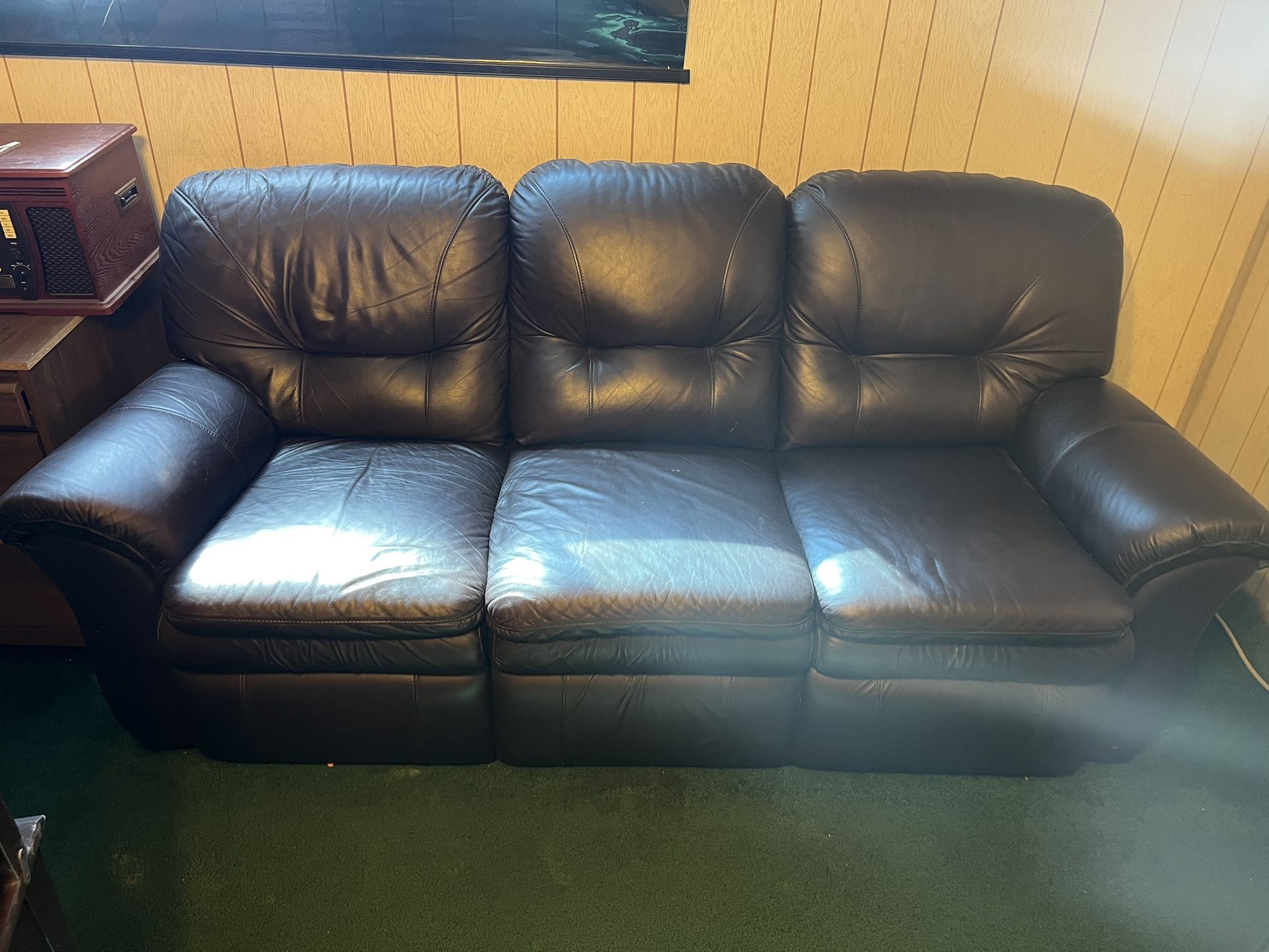 Leather Couch La-Z-boy